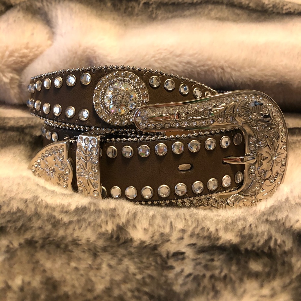 Blazin Roxx Rhinestone Western Belt